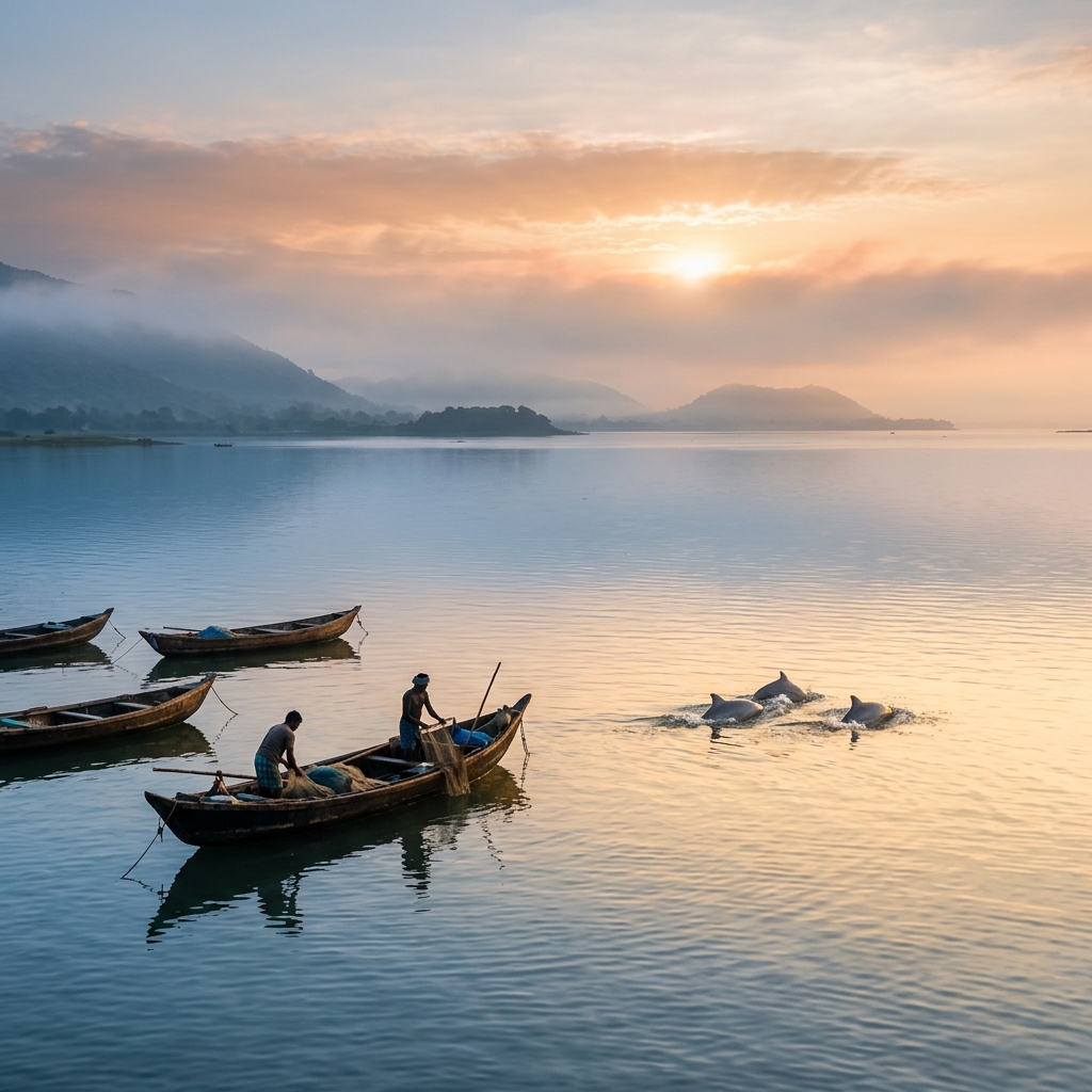 Rajhans Island in Chilika